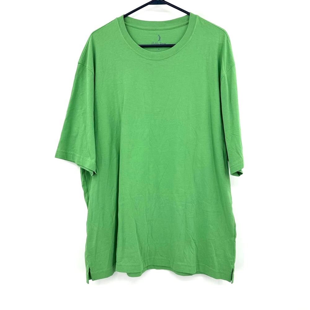 Bobby Jones Size XL Short Sleeve Crew Neck T-Shirt Top Green 100%‎ Cotton Golf